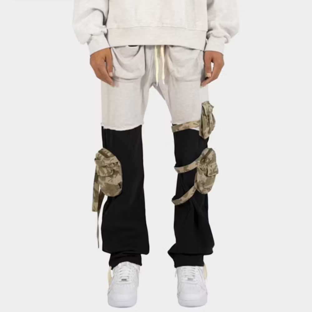 MNML Mixed Material Cargo Pants *NWT*